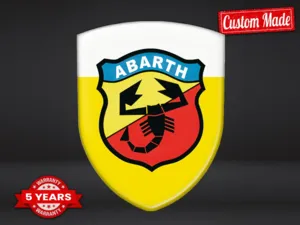 Fiat Abarth Custom Made Bumper Stickers Max Pro Resilient Look